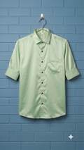 Formal Satin Shirt for men | Pistha Green